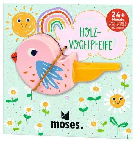 Holz-Vogelpfeife Frühling (Farbe wird zufällig gewählt)