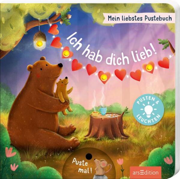 Mein liebstes Pustebuch – Ich hab dich lieb! - Pusten &amp; leuchten (Mängelexemplar)