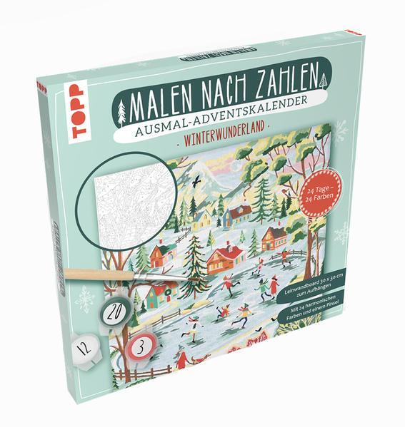 Adventskalender Malen nach Zahlen Winterwunderland (Verpackung beschädigt)