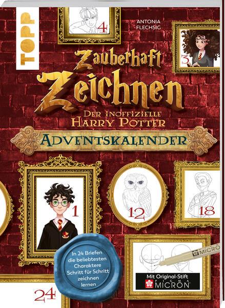 Zauberhaft Zeichnen. Der inoffizielle Harry Potter Adventskalender (Mängelexemplar)