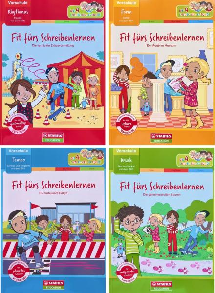 Sparpaket - 4er-Set Fit für&#039;s Schreibenlernen Vorschule