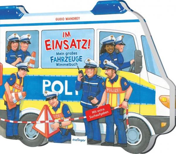 Im Einsatz! - Mein großes Fahrzeuge-Wimmelbuch (Mängelexemplar)