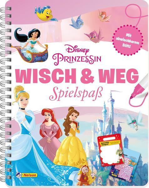 Disney Prinzessin: Wisch &amp; Weg - Buch mit abwischbaren Seiten und Stift