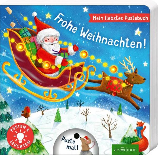 Mein liebstes Pustebuch – Frohe Weihnachten! - Pusten &amp; leuchten (Mängelexemplar)