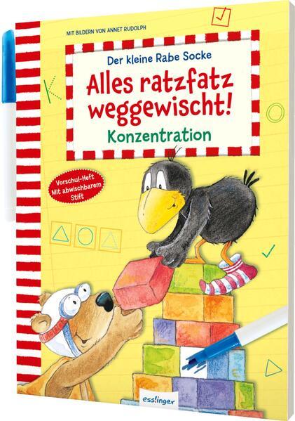 Der kleine Rabe Socke: Alles ratzfatz weggewischt! Konzentration (Mängelexemplar)