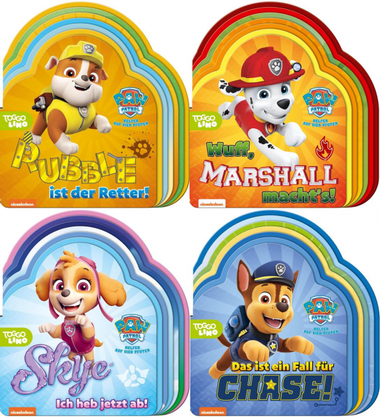 Sparpaket - 4er Set PAW Patrol Pappbilderbücher