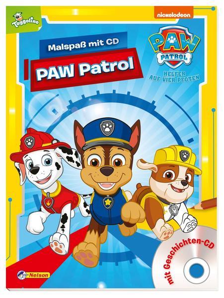 PAW Patrol Kindergartenheft: Malspaß mit CD - Großflächige Malvorlagen