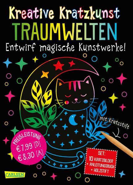 Kratzbilder für Kinder: Kreative Kratzkunst: Traumwelten (Mängelexemplar)