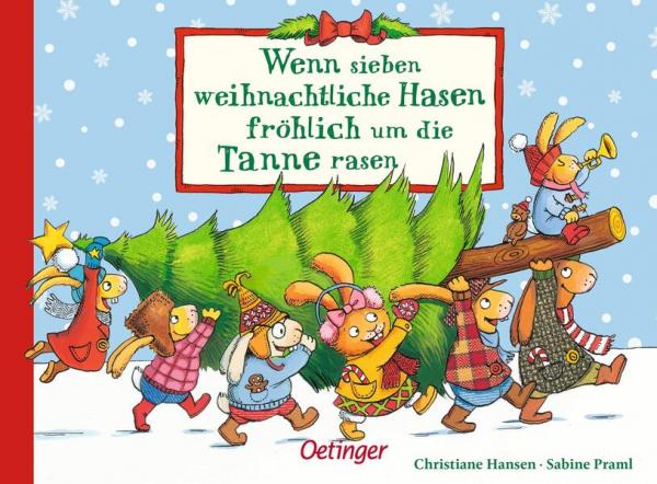 Wenn sieben weihnachtliche Hasen fröhlich um die Tanne rasen (Mängelexemplar)