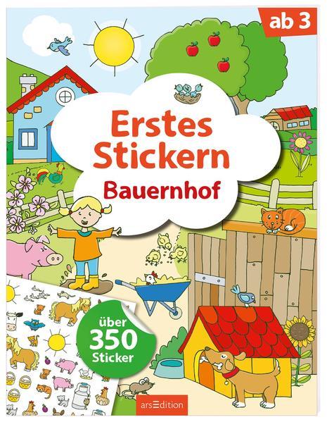 Erstes Stickern – Bauernhof - Über 350 Sticker (Mängelexemplar)